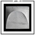 A square Luxture Abstract ABS-19 wall panel with a single large, raised arch and a rough, pitted surface texture.