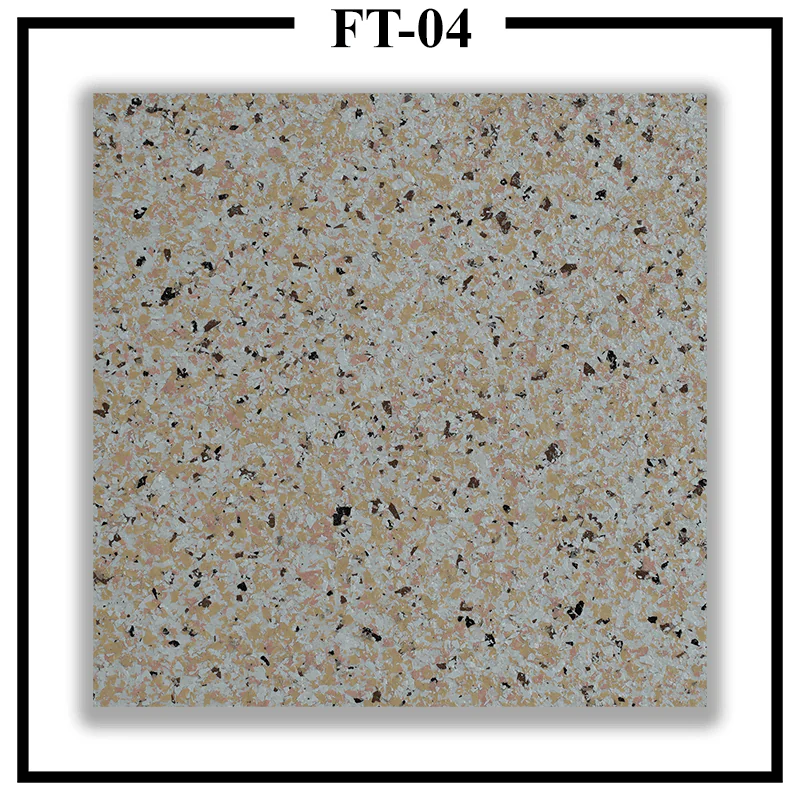 Luxture Multi Colour FT-04 granite finish wall texture paint in beige, cream, and brown speckled glossy design