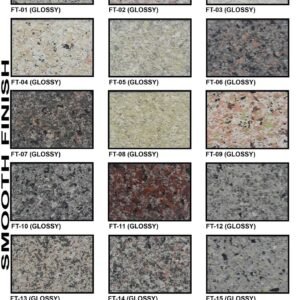 Multi Colour - Fine Tone Smooth Finish