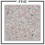 Luxture Multi Colour FT-02 granite finish wall texture paint in pink, grey, and black glossy speckled design
