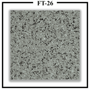 Luxture Multi Colour FT-26 exclusive granite finish wall texture paint in grey and black matte speckled design