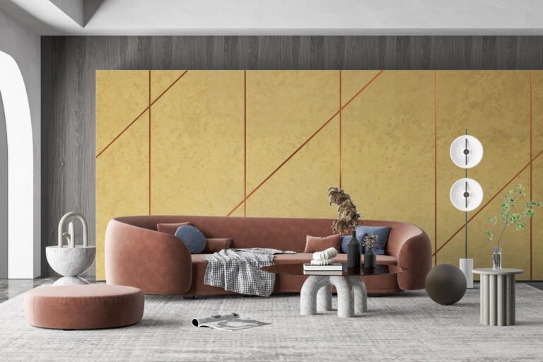 Luxture Metal Line brass liquid metal wall finish