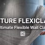 Luxture FlexiCladd flexible wall cladding applied on a curved pillar